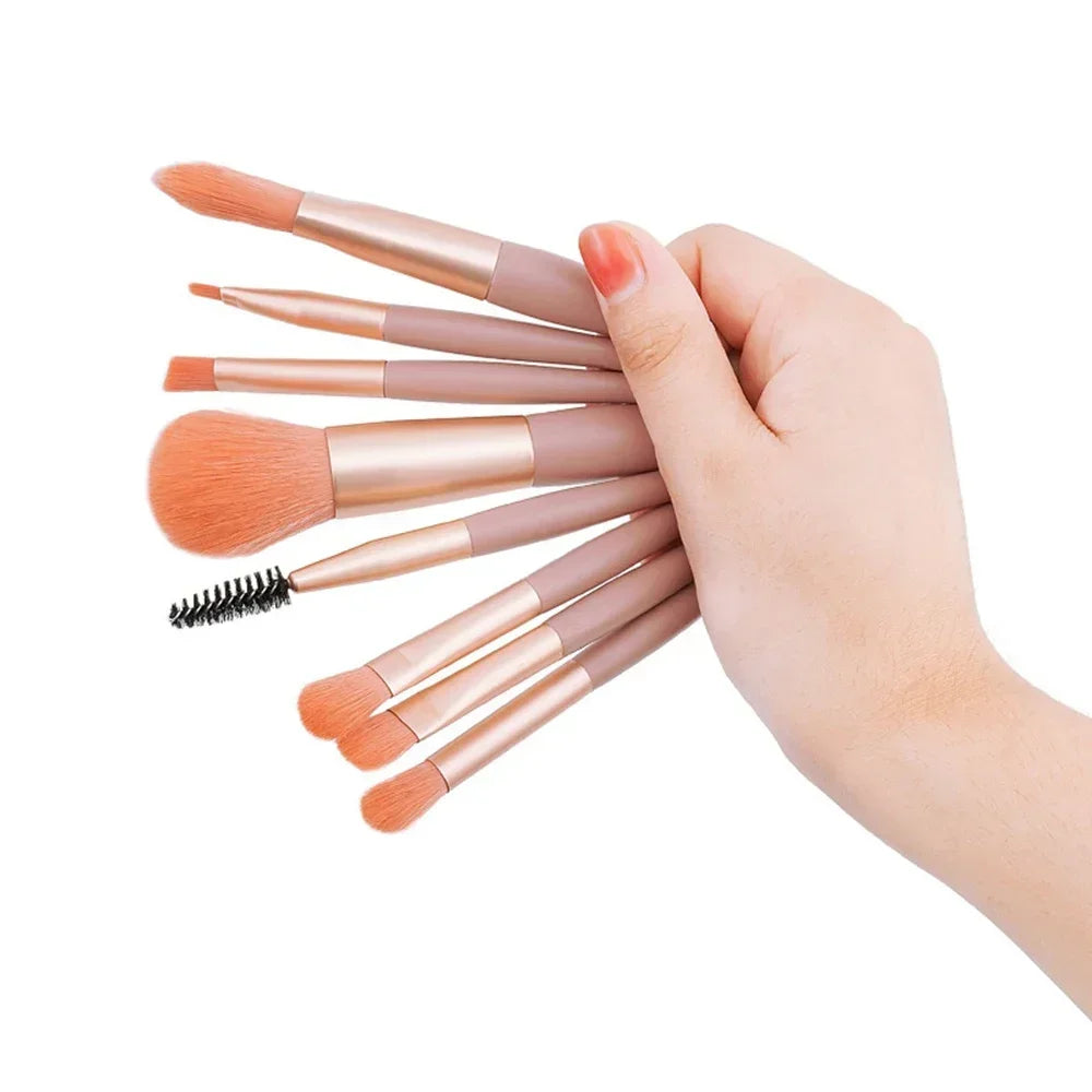 Morandi 8-Piece Makeup Brush Set – Face & Eye Essentials