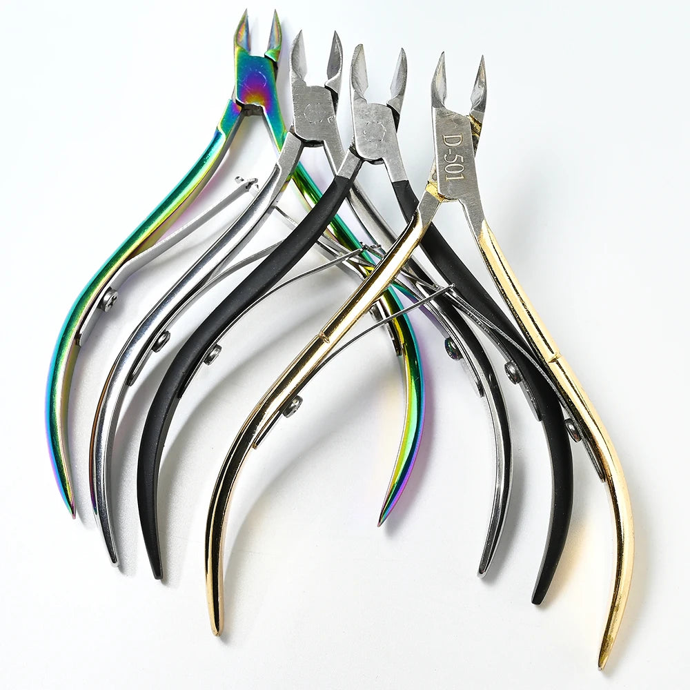 1pc Professional Cuticle Cutter – Nail Nippers, Scissors, Pusher & Dead Skin Remover Tool for Manicure & Pedicure