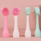 2-in-1 Silicone Facial Cleansing Brush – Mud Mask Remover & Makeup Scraper Tool