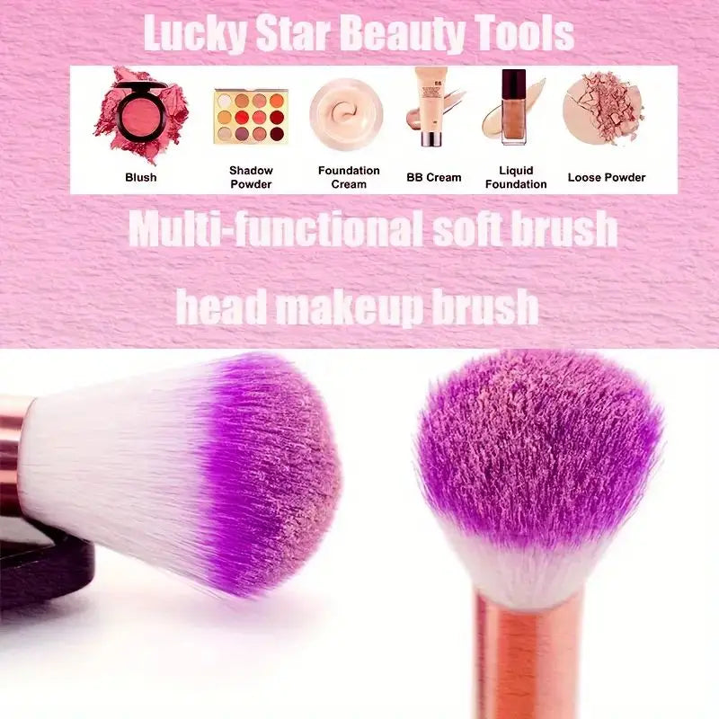 4-Piece Mermaid-Inspired Soft Makeup Brush Set with Fish-Tail Handles