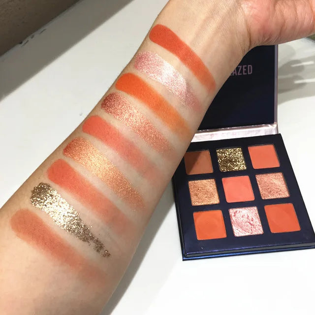 Beauty Glazed 9-Color Eyeshadow Palette – Matte & Shimmer, Long-Lasting Waterproof