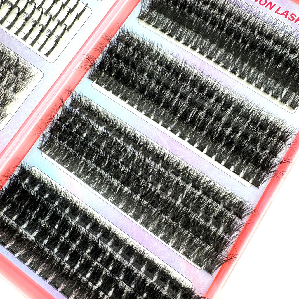 Spiky Individual Lash Clusters – Manga Style Bottom & Top Eyelash Extensions