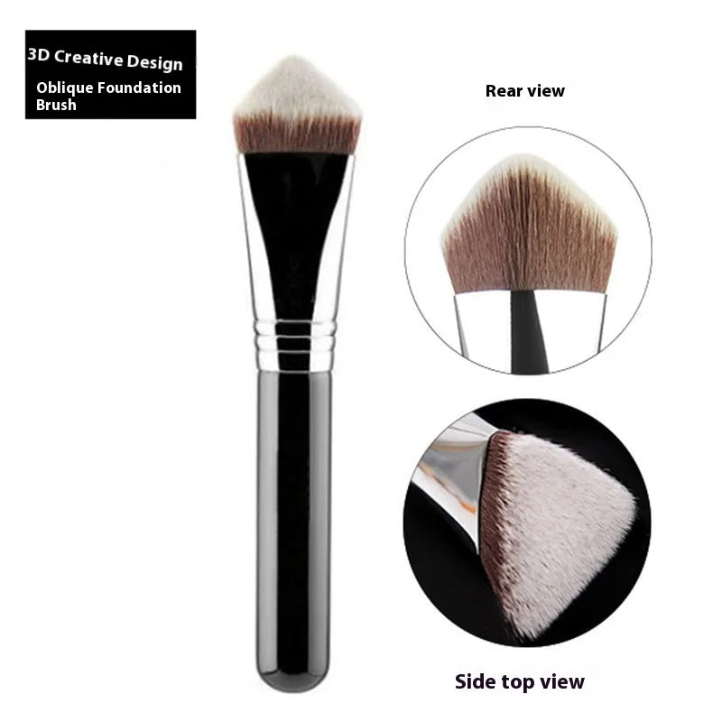 Luxury Pro Kabuki Foundation Brush – Premium Vegan, Multi-Shape