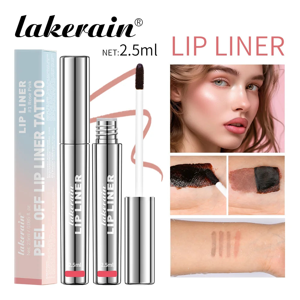 Vitamin E Waterproof Liquid Lip Liner – Long-Lasting with Hyaluronic Acid