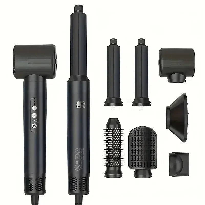 Tinsol 7-in-1 Brushless High-Speed Hair Dryer – Ionic Blow Dryer with Diffuser, Styling Comb & Hair Curler