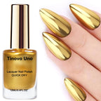 Metallic Blue Mirror Shine Nail Polish – Regular Lacquer for Manicure