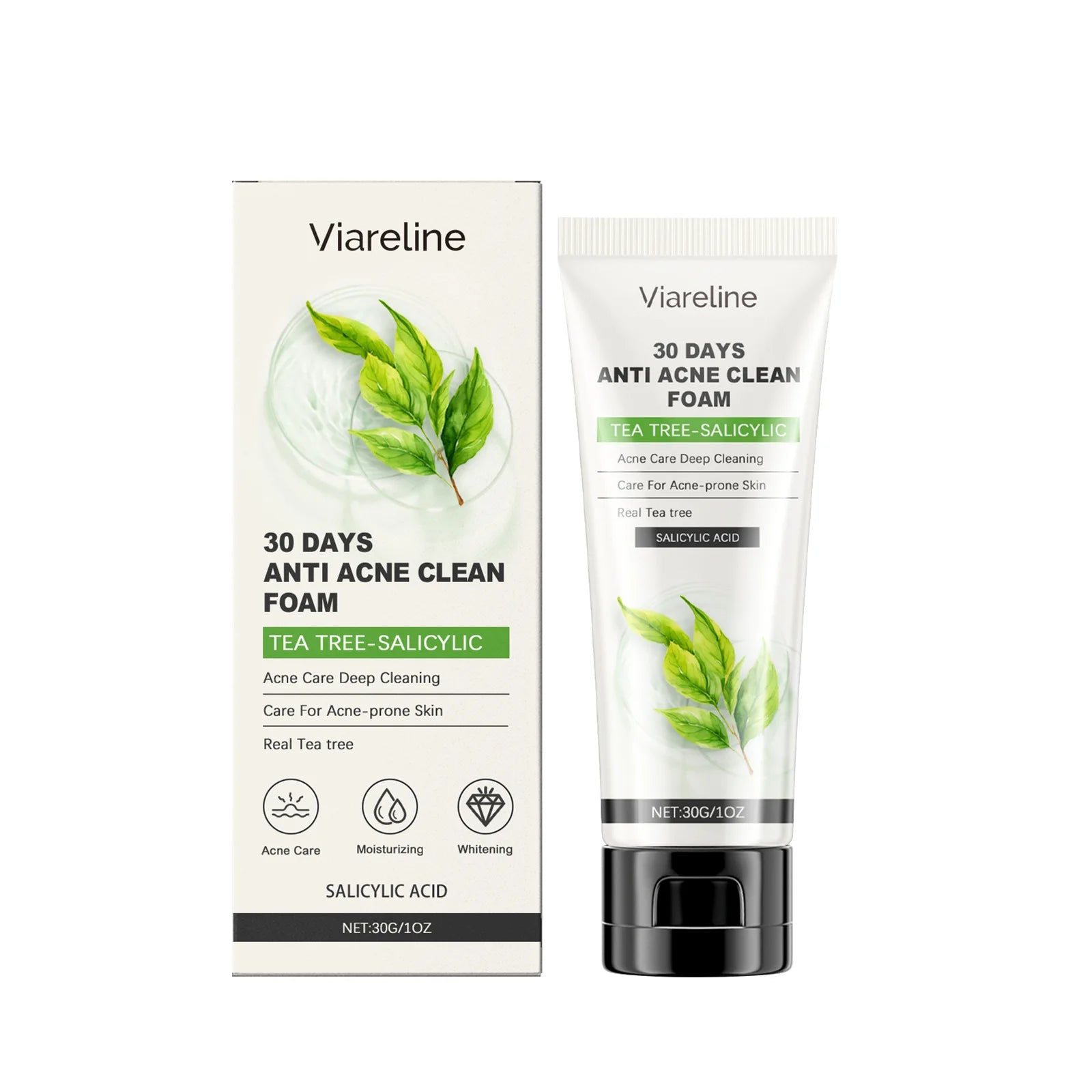 Salicylic Acid Face Care Set – Cleanser, Toner, Serum & Anti-Acne Cream