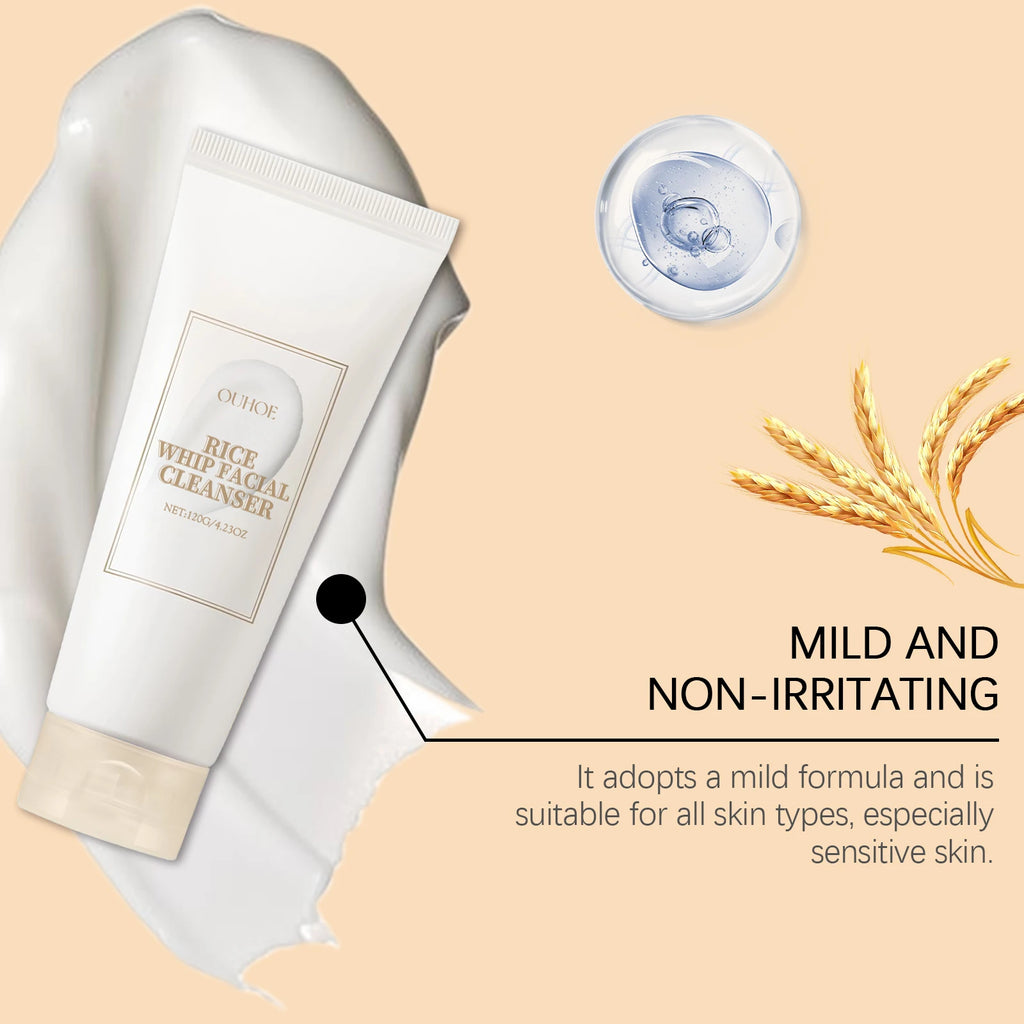 Rice Milk Cleansing Foam 120g – Gentle Hydrating Facial Wash with Rice Extract