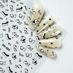 Kawaii Capybara & Spotted Puppy Nail Art Stickers – DIY Manicure Decals
