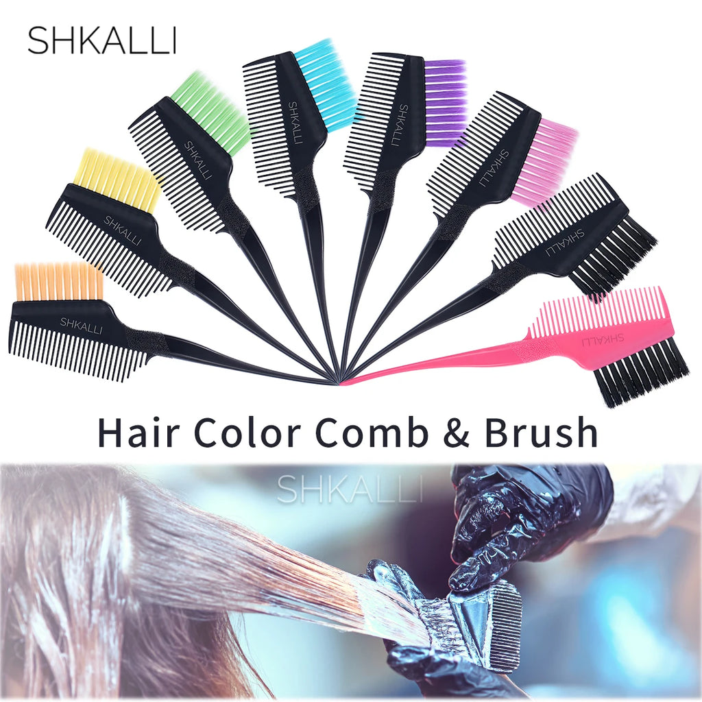 Professional Hair Color Comb & Brush – Ergonomic Hybrid Design for Bleaching, Highlights & Salon or Home Use