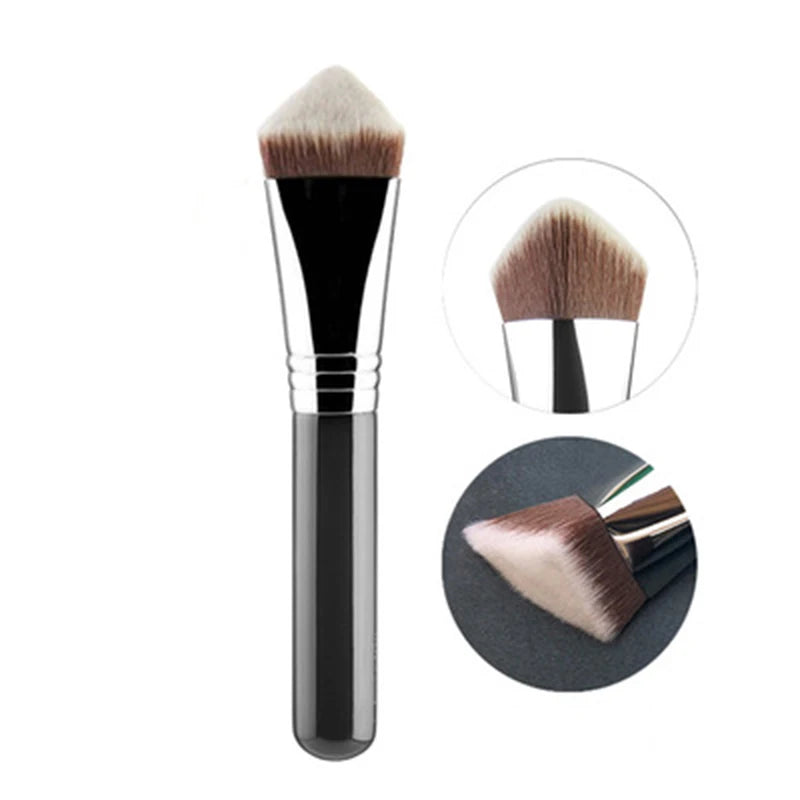 Luxury Pro Kabuki Foundation Brush – Premium Vegan, Multi-Shape