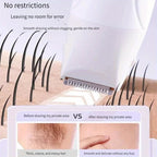 Electric Waterproof Hair Trimmer for Women – Painless Body & Facial Hair Removal
