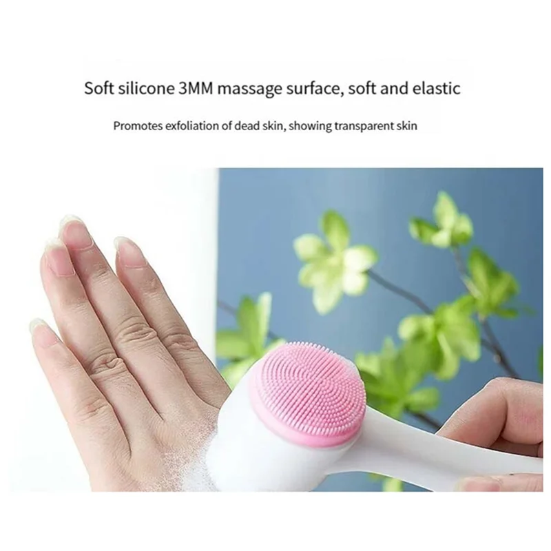 AA20-3D Double-Sided Facial Cleansing Brush – Soft Bristles & Manual Massage