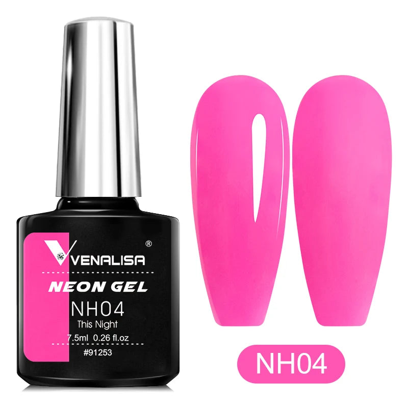 Neon Gel Nail Polish 7.5ml – UV/LED Soak Off Summer Colors