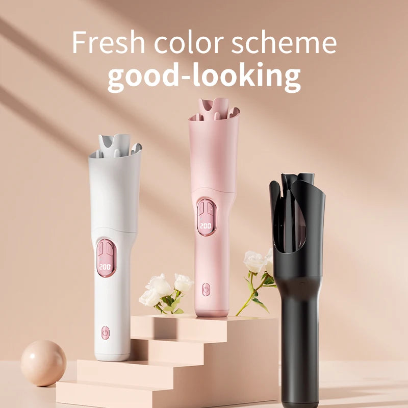 28mm Automatic Ceramic Hair Curler – Negative Ion, Rotating, Anti-Tangle Styler