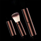 Makeup Brush No.23 – A retractable kabuki with soft fibers for flawless foundation. Elegance in every stroke.