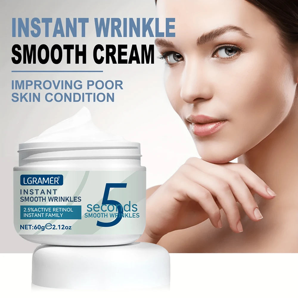 5 Seconds Retinol Anti-Wrinkle Cream – Instant Line Fading, Firming & Lifting Anti-Aging Moisturizer