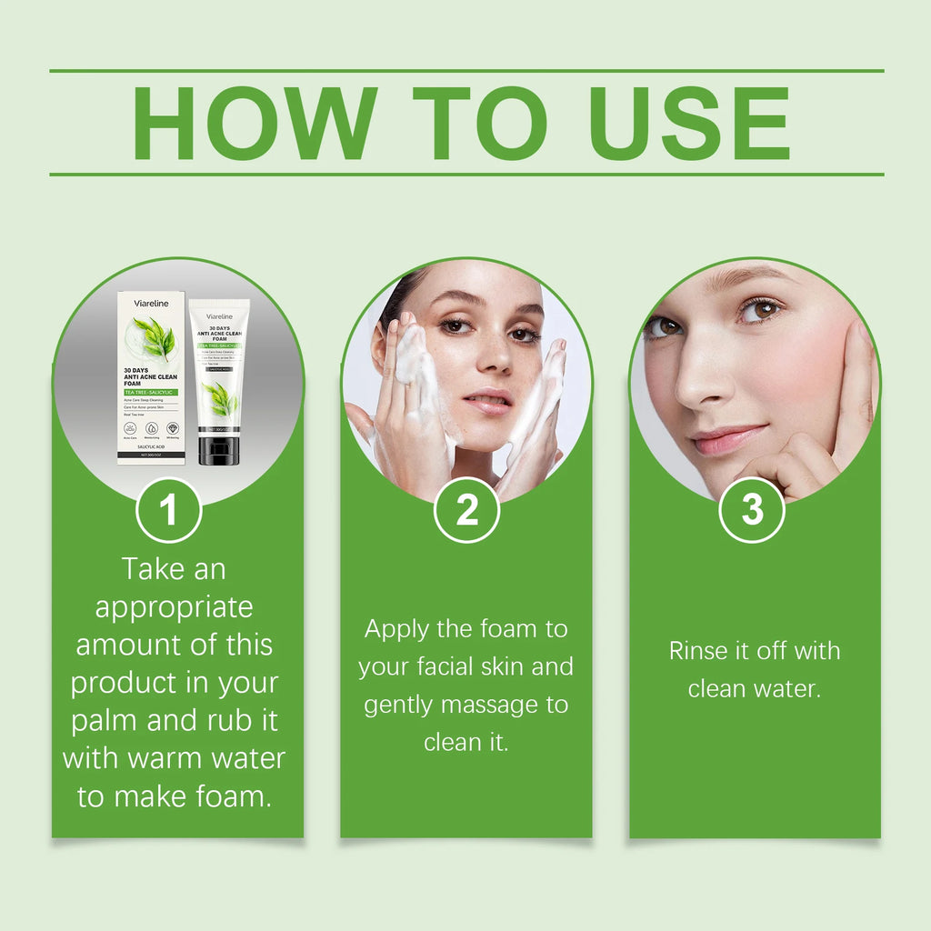 Salicylic Acid Face Care Set – Cleanser, Toner, Serum & Anti-Acne Cream