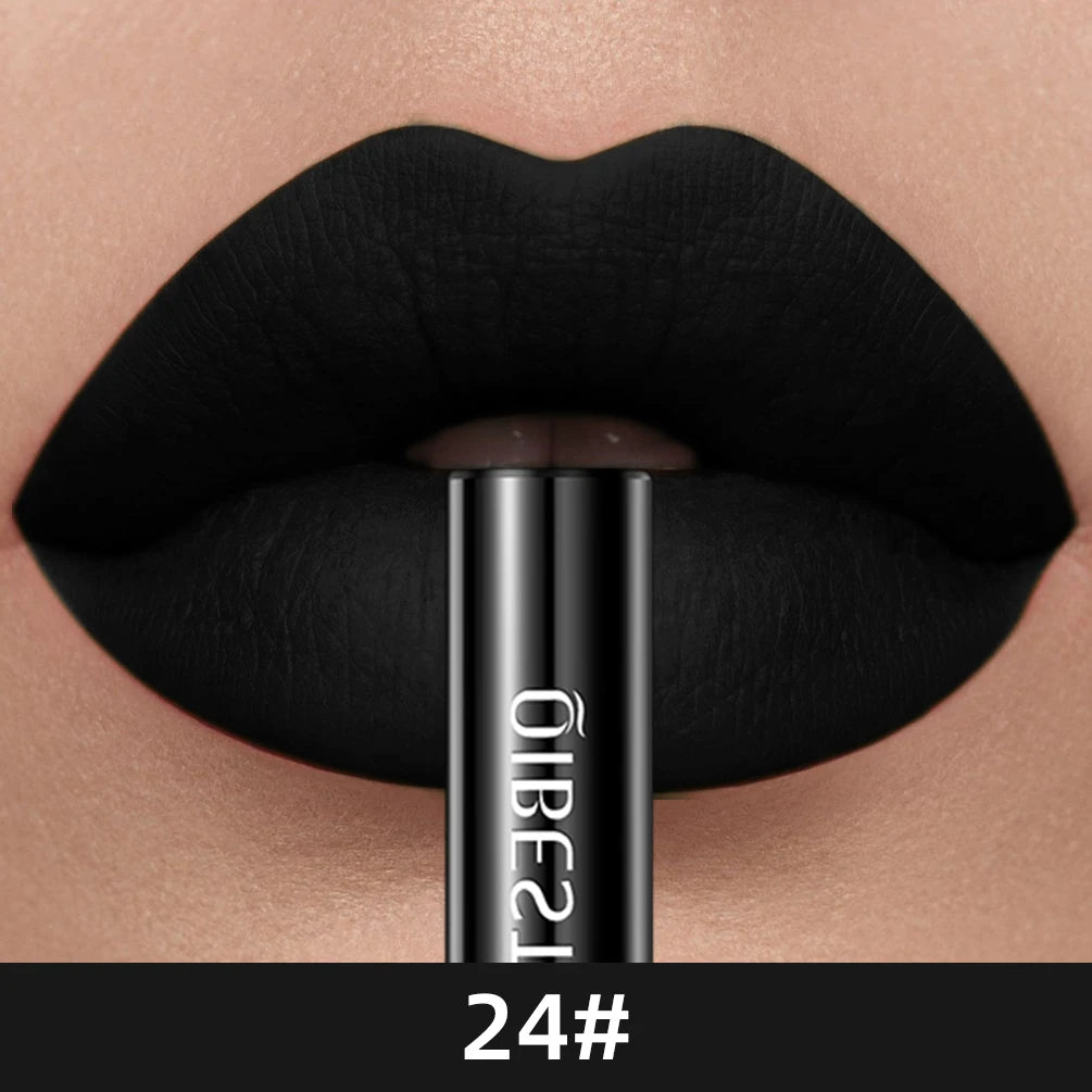 24 Colors Matte Liquid Lipstick Set – Long-Lasting, Waterproof, Non-Stick Velvet Lip Gloss