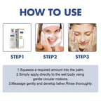 Whitening Facial Cleanser – Fades Dark Spots, Reduces Melasma, Brightens & Smooths Skin, Anti-Acne & Moisturizing Care