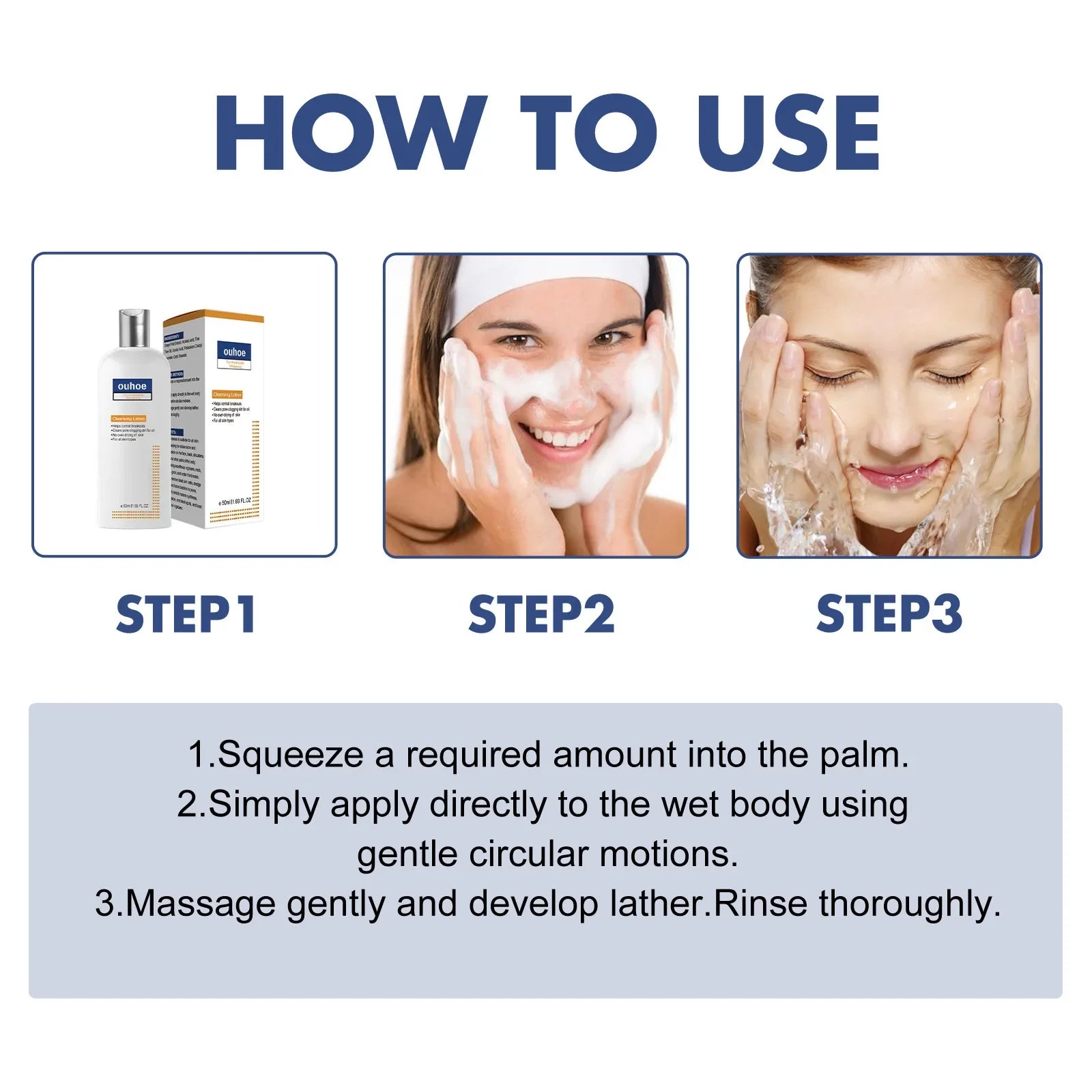 Whitening Facial Cleanser – Fades Dark Spots, Reduces Melasma, Brightens & Smooths Skin, Anti-Acne & Moisturizing Care