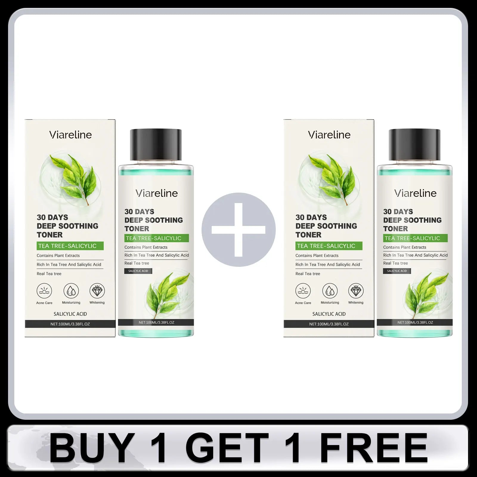 Salicylic Acid Face Care Set – Cleanser, Toner, Serum & Anti-Acne Cream