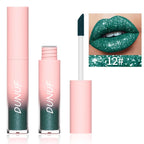 Diamond Glitter Liquid Lip Gloss – Long-Lasting, Waterproof, Non-Stick, Metallic Shine