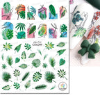 3D Butterfly & Flower Nail Art Stickers – Blue & Purple Decals for Manicure