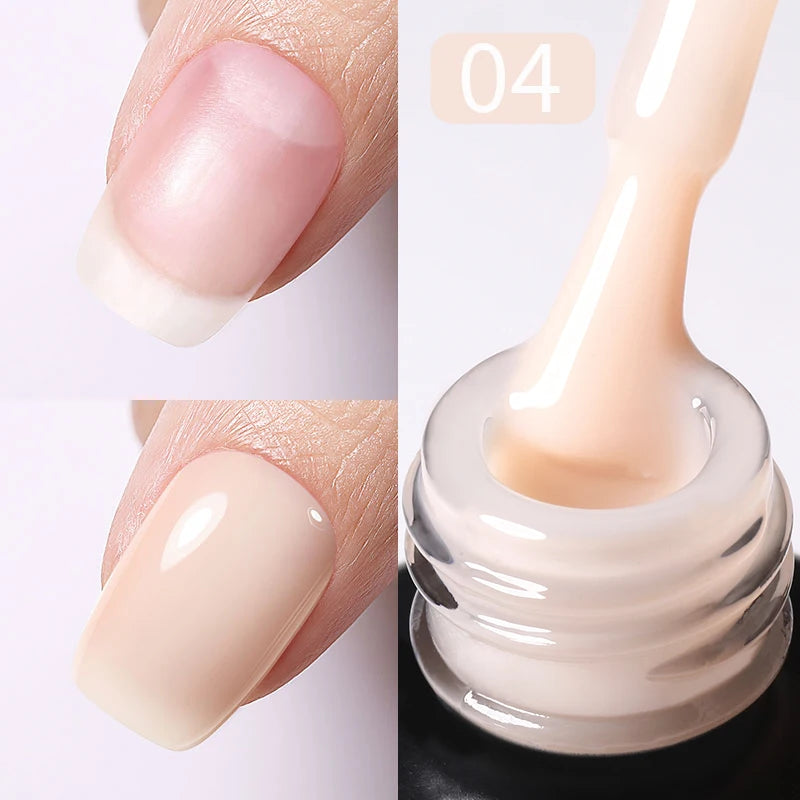 PRETTY White Blossoming Gel 15ml UV/LED Marble Nail Art Polish