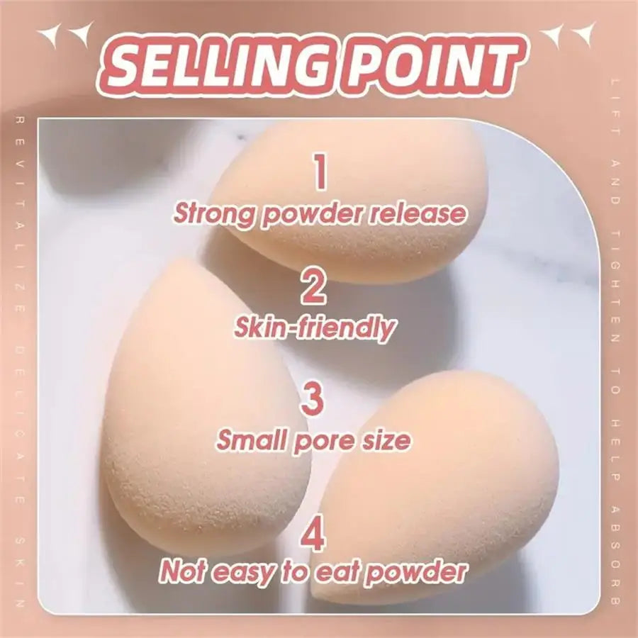 8-Piece Mini Makeup Sponge Puff Set for Concealer & Foundation – Soft Blending Sponges for Liquid Makeup
