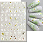 3D Floral & Butterfly Nail Art Stickers