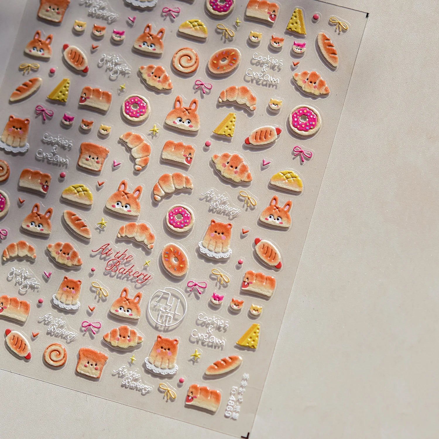 Autumn Maple & Ginkgo 5D Nail Art Stickers – Pumpkins, Ladybugs & Mushrooms