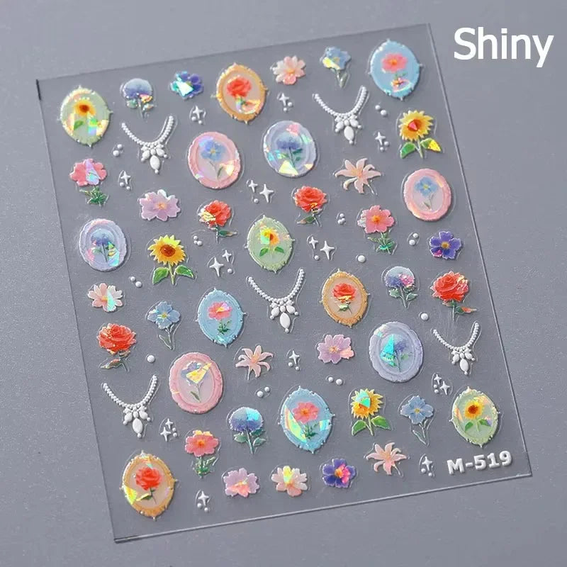 Sunflower & Autumn Harvest Nail Art Stickers