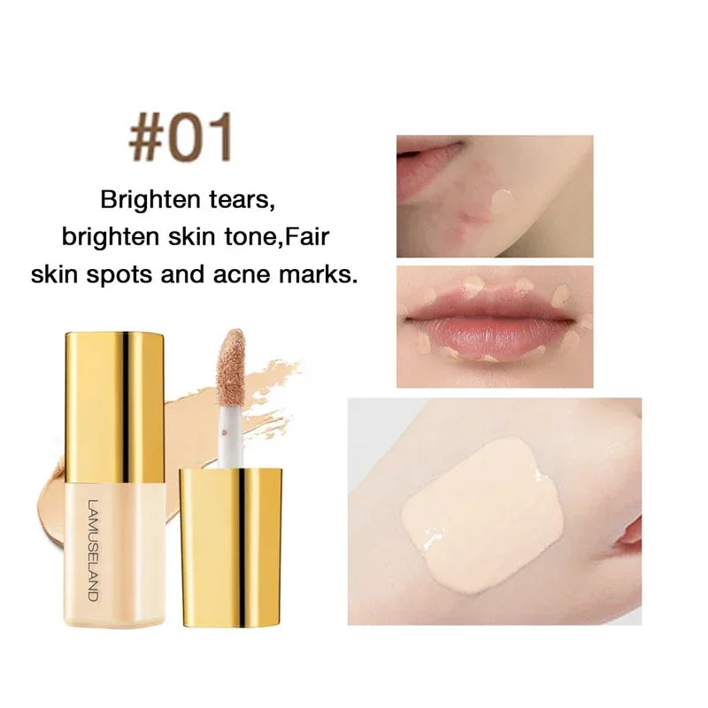 Waterproof Liquid Concealer & Foundation | Oil-Control, Brightening, Full Coverage