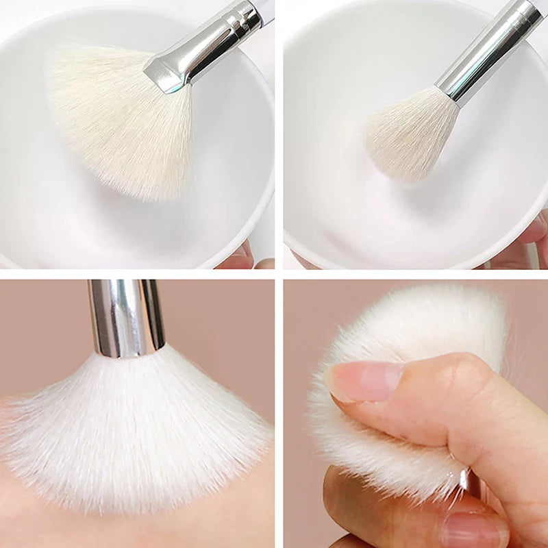 Portable Facial Cleansing & Massage Brush – Soft Bristles, Face & Mask Applicator