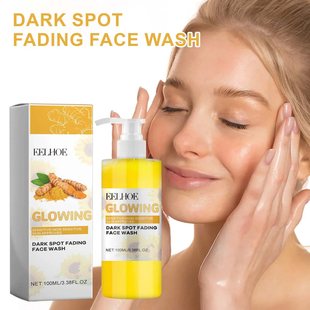 Turmeric Brightening Cleanser – Deep-Cleansing, Makeup-Removing, Refreshing Facial Wash with Natural Skincare Formula