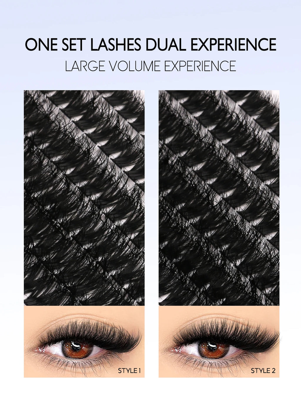 Fluffy Volume Faux Mink Eyelash Extension Kit – Mixed Tray