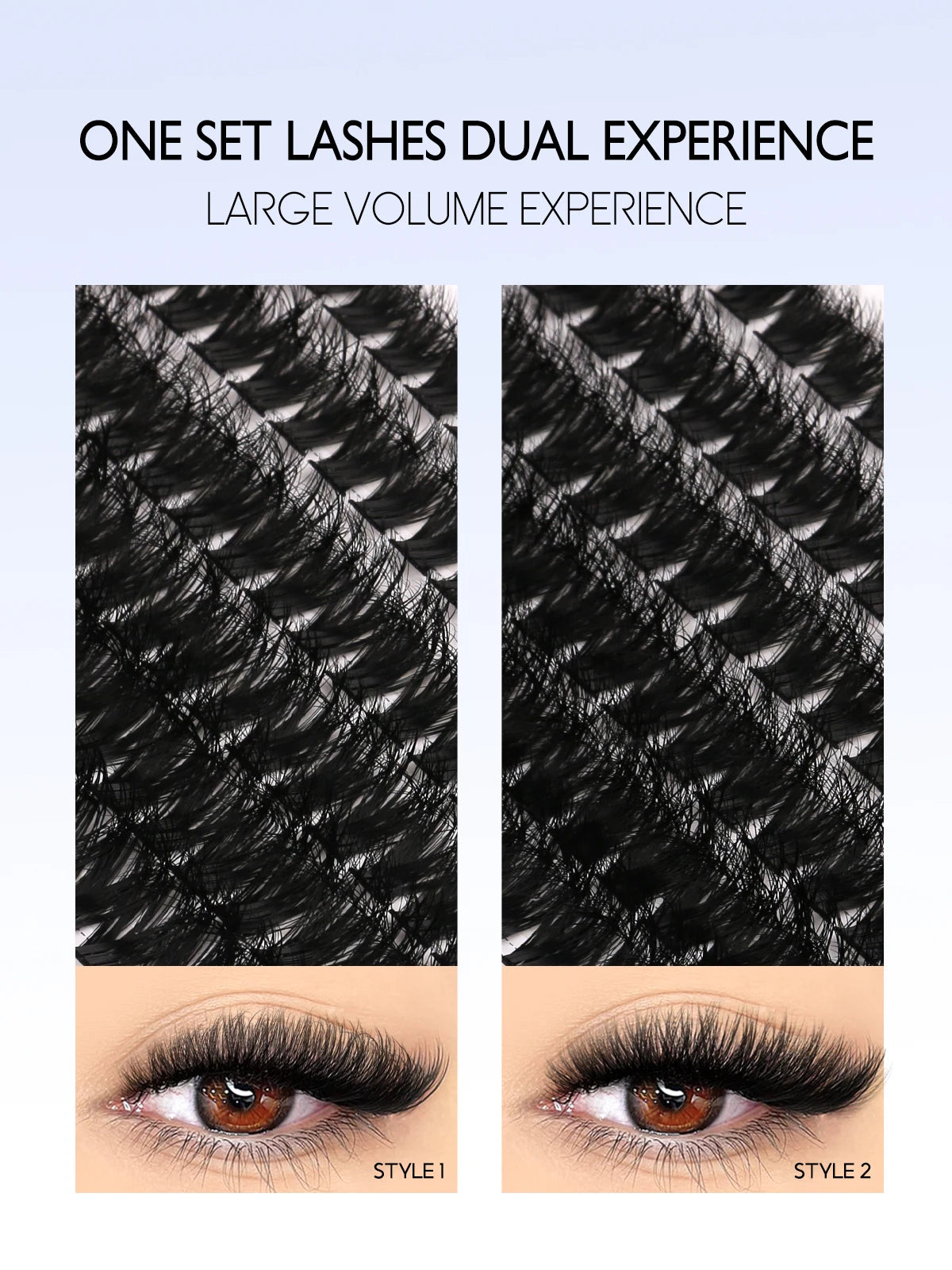 Fluffy Volume Faux Mink Eyelash Extension Kit – Mixed Tray