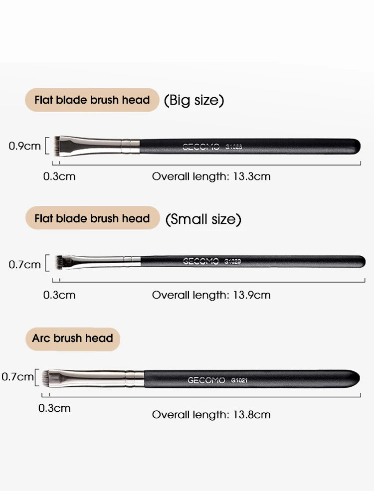 Multi-Functional Eye & Brow Brush – Flat, Angled, and Arc Tips