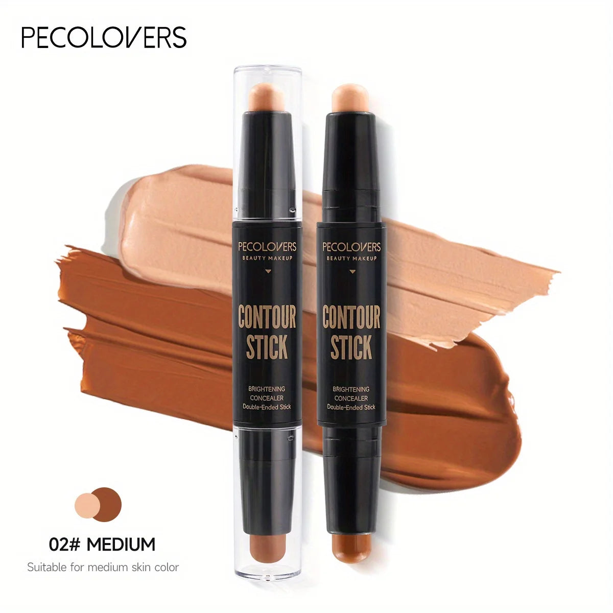 Double-Ended Foundation & Concealer Stick – High-Quality Cream for Contouring, Bronzer & Face Makeup
