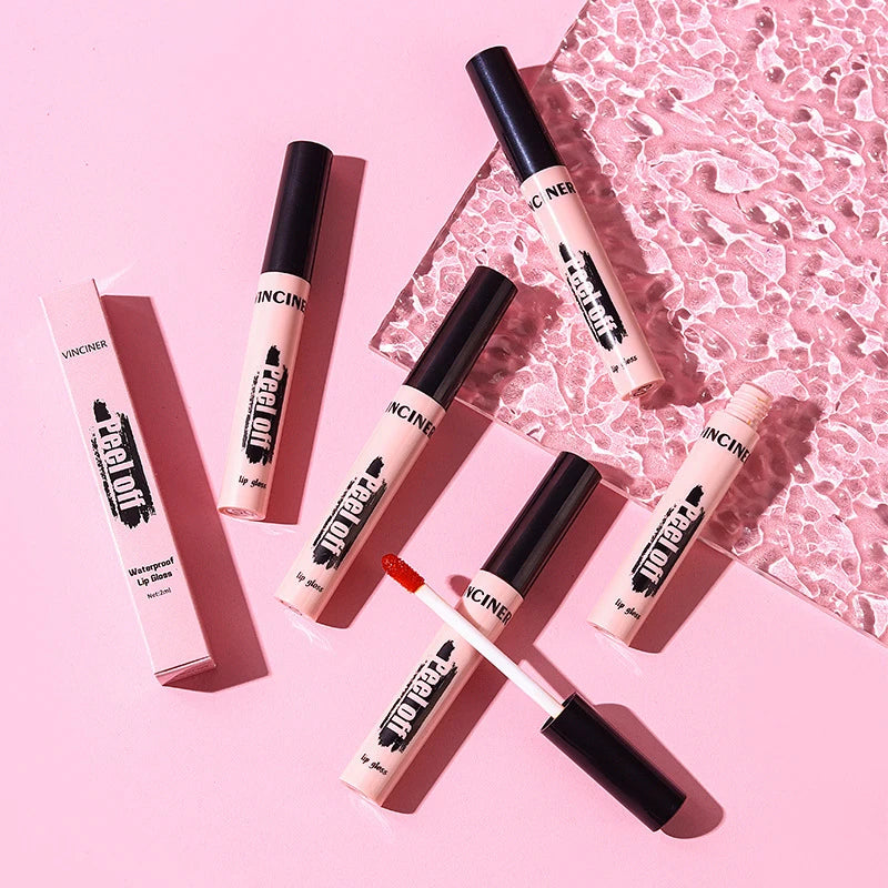 Peel-Off Matte Lip Tint – Long-Lasting Waterproof Lip Stain & Gloss