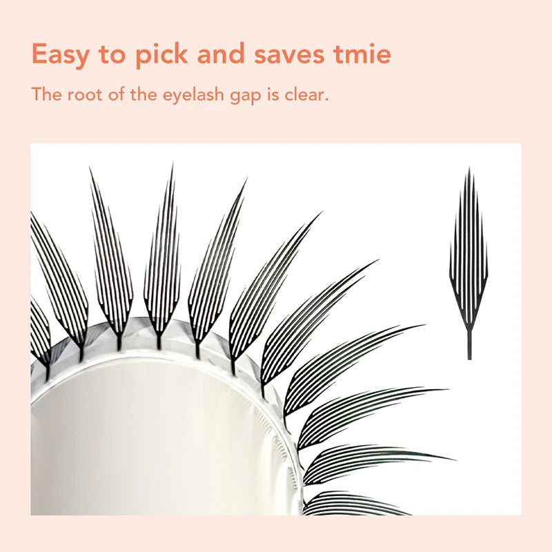 Anime Spire Individual Cashmere Eyelashes – Natural, Soft, Feathered Manga Lashes
