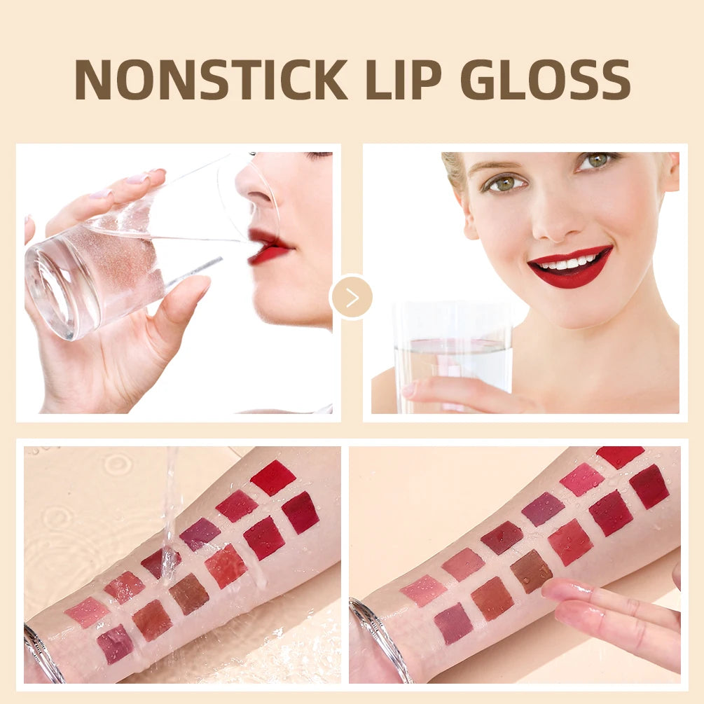 24 Colors Matte Liquid Lipstick Set – Long-Lasting, Waterproof, Non-Stick Velvet Lip Gloss