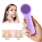 Ultrasonic Silicone Facial Cleansing Brush – Deep Pore & Blackhead Massager