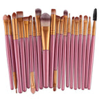 20-Piece Eye Brush Set – Complete Eyeshadow & Eyeliner Tools, Neutral Design