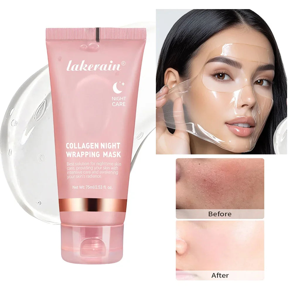 Collagen Peel-Off Mask – Deep Repair Korean Bio Face Mask for Overnight Skin Rejuvenations