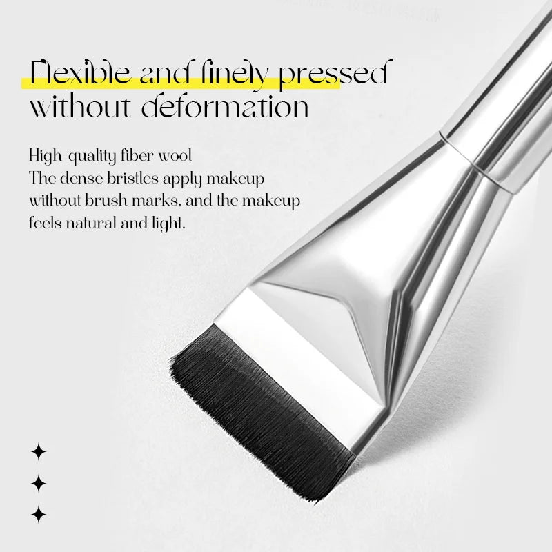 Ultra Thin Foundation Brush – Lightweight Flat Contour Brush for Blending Cream Makeup
