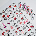 30pcs Cartoon Animal Nail Stickers – Cat & Dog Graffiti Decals