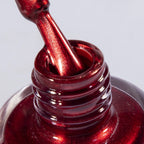 Mirror Red Metallic Nail Polish – Quick Dry Shimmer Finish