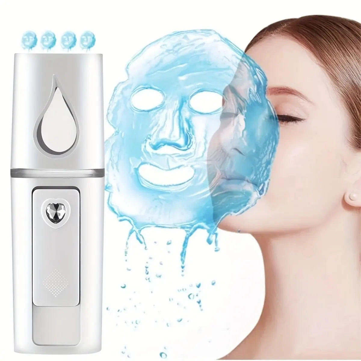 Mini Nano Mist Sprayer – USB Rechargeable Facial Steamer & Hydrating Skin Humidifier